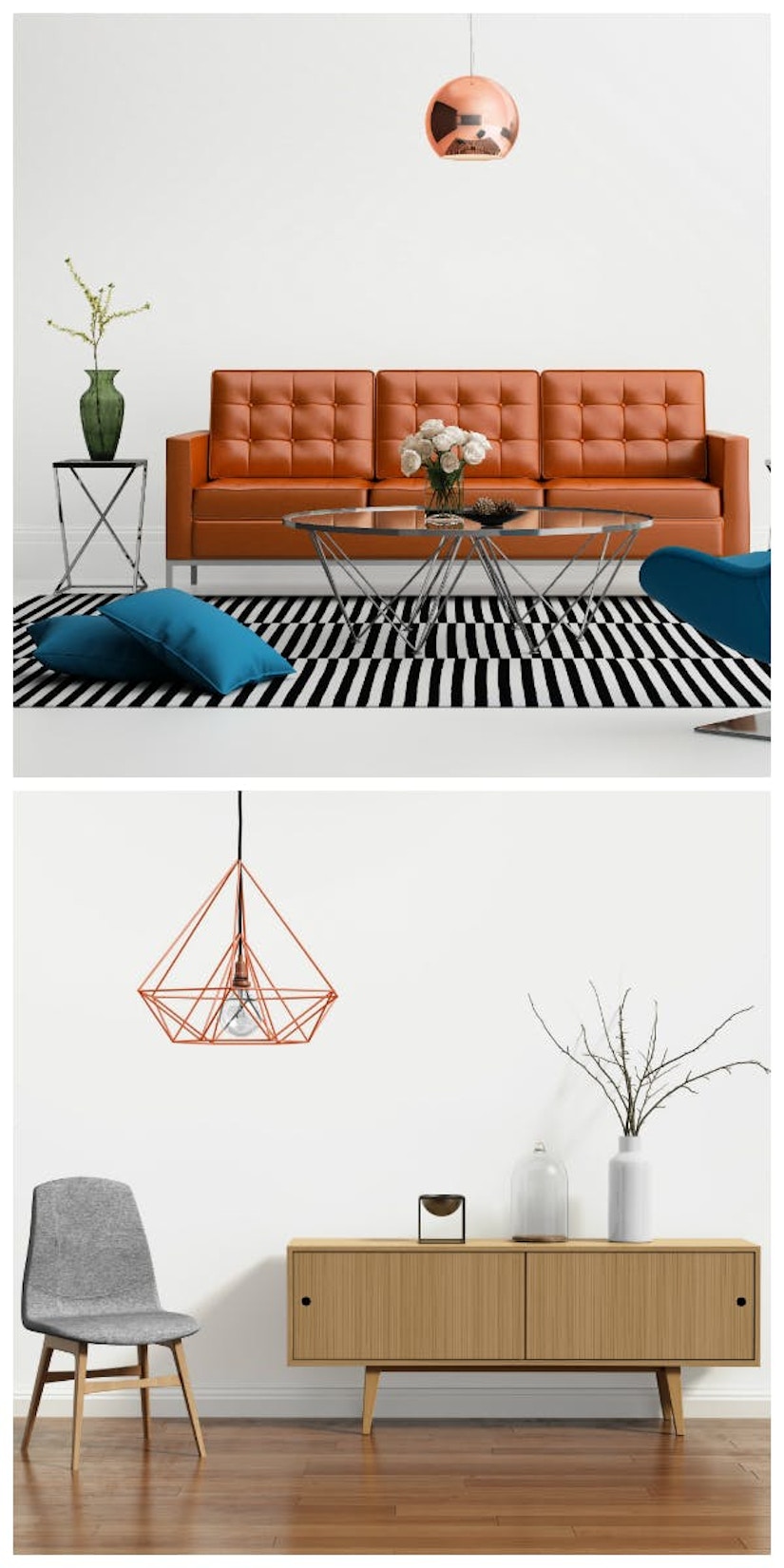 Collage des retro Wohnstils