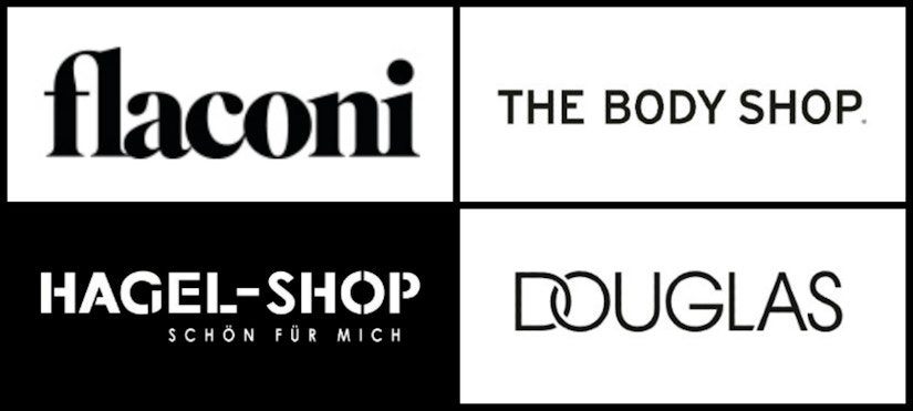 Logo-Collage von Parfum-Shops
