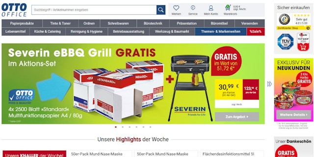 2,70€ OTTO Office Gutschein & 50% Rabatt im Mai 2021 | SPARWELT