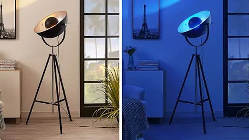 Lindby Smart LED-Dreibein-Stehlampe Muriel