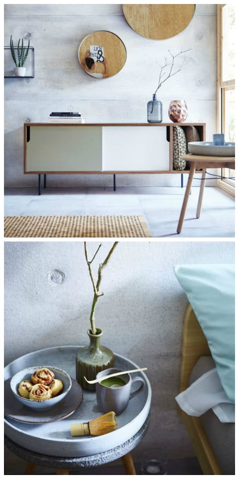 Collage des Wohnstils Lagom