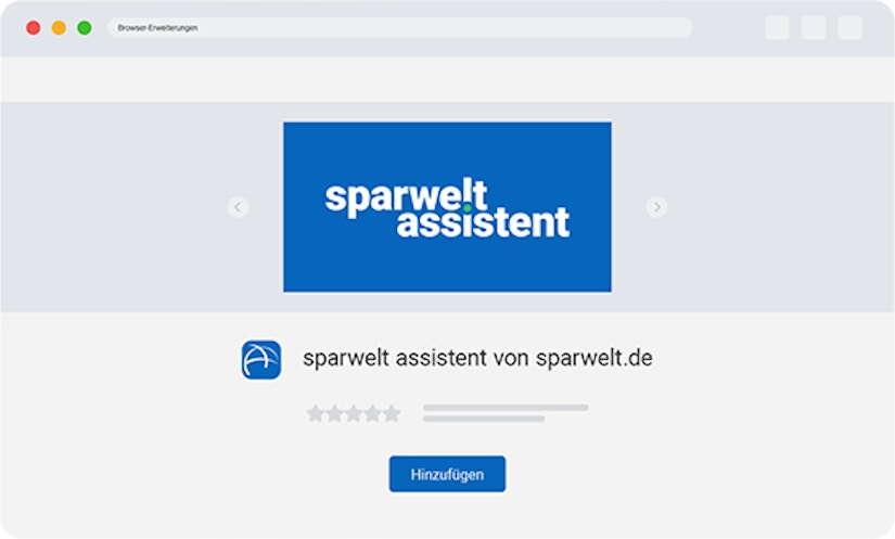 Grafik mit Text: sparwelt assistent