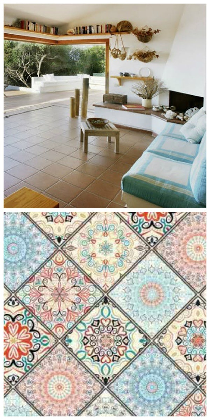 Collage des Wohnstils Mediterran