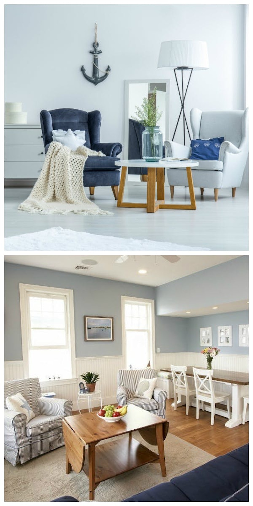 Collage des maritimen Wohnstils