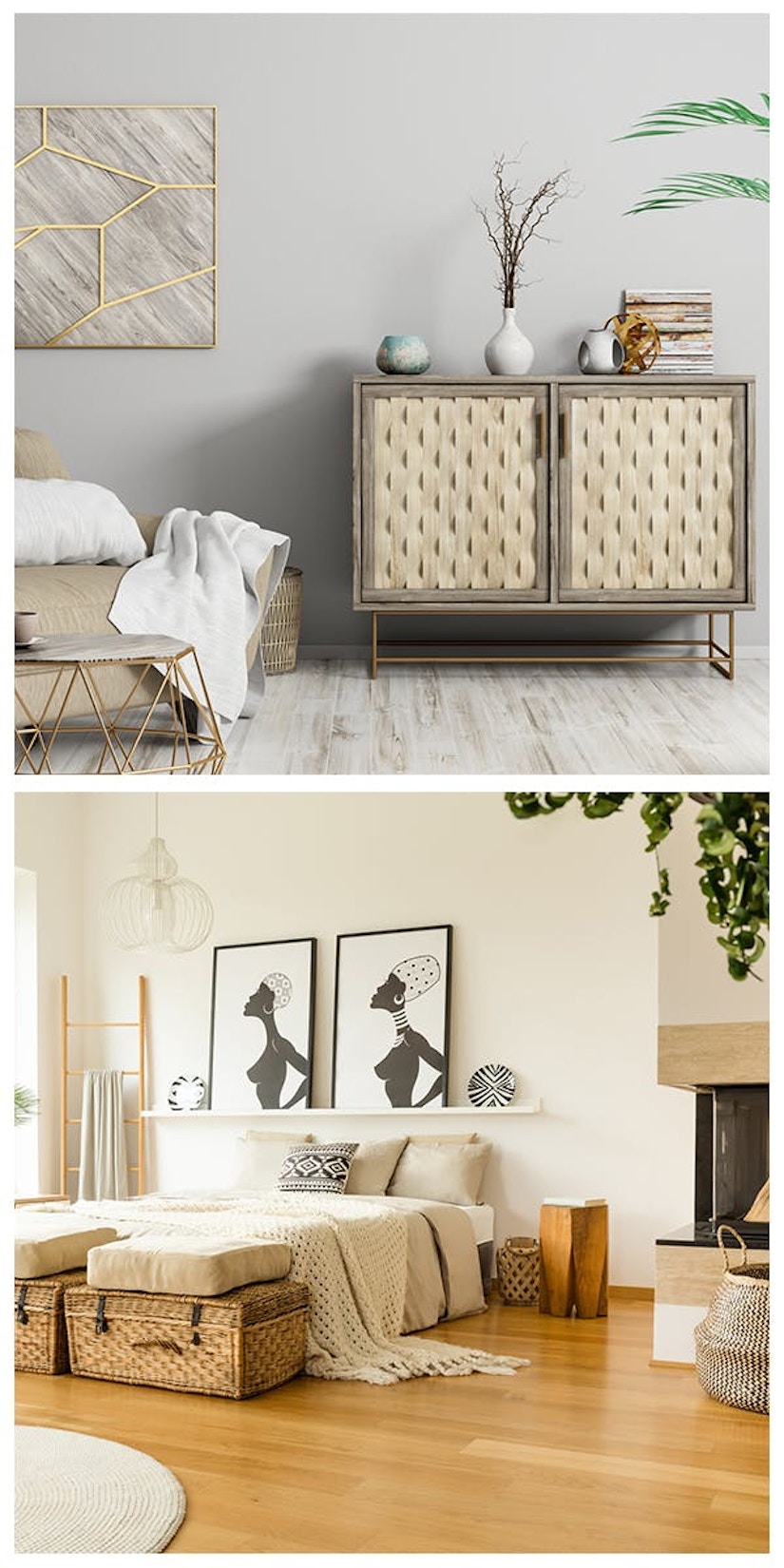 Collage des Wohnstils Wiener Geflecht